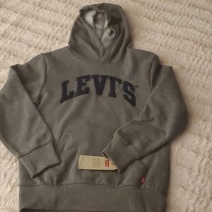 Gray Levi's Hooded Sweatshirt